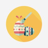 easter egg flat icon with long shadow eps10 N147