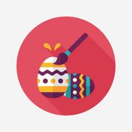 easter egg flat icon with long shadow eps10 N149