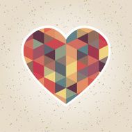 abstract valentine's day retro geometric pattern N8