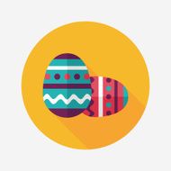 easter egg flat icon with long shadow eps10 N154