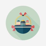easter egg flat icon with long shadow eps10 N162