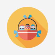 easter egg flat icon with long shadow eps10 N167