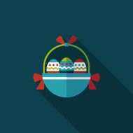 easter egg flat icon with long shadow eps10 N169