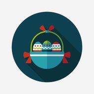 easter egg flat icon with long shadow eps10 N170