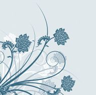 Grunge floral background N29