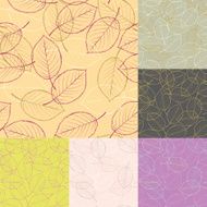 Seamless leaves background N5