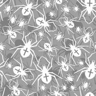 Vector spiders seamless pattern N2