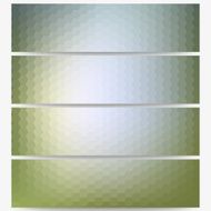 Abstract hexagonal headers set blurred design vector N20