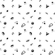 Hipster ink seamless abstract pattern Vintage and retro style