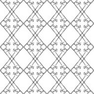 Sketch style nature seamless vector black and white pattern