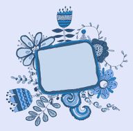 Set of floral graphic design elements N6
