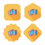 Playing cards flat icon with long shadow eps10 N10