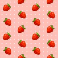 Seamless Strawberry Pattern N2