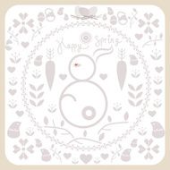 spring and easter illustration for design