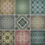 Set of 9 seamless patterns N9