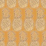 Seamless pattern with pineapples N27