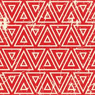 Grunge vintage geometric seamless pattern old vector repeat