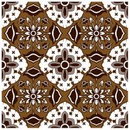 Seamless Dark Brown Javanese Batik