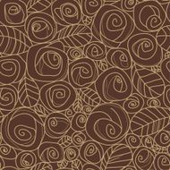 Vector seamless pattern with roses N8