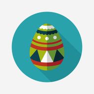 easter egg flat icon with long shadow eps10 N176