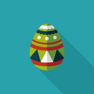 easter egg flat icon with long shadow eps10 N177