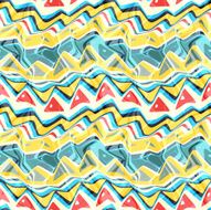 Seamless colorful background made of abstract shapes N16