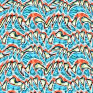 Seamless colorful background made of abstract shapes N18