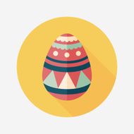 easter egg flat icon with long shadow eps10 N185
