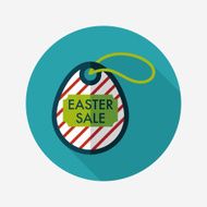 easter egg flat icon with long shadow eps10 N188