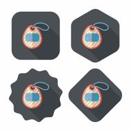 easter egg flat icon with long shadow eps10 N190