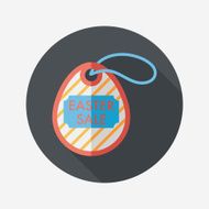 easter egg flat icon with long shadow eps10 N191