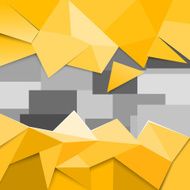 Yellow low poly