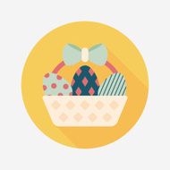 easter egg flat icon with long shadow eps10 N211