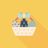 easter egg flat icon with long shadow eps10 N212