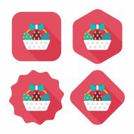 easter egg flat icon with long shadow eps10 N213