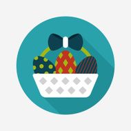easter egg flat icon with long shadow eps10 N220