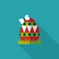 easter egg flat icon with long shadow eps10 N224