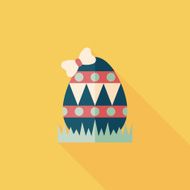 easter egg flat icon with long shadow eps10 N233