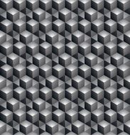 Geometric seamless pattern endless black and white vector N8