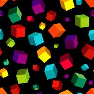 Seamless black pattern