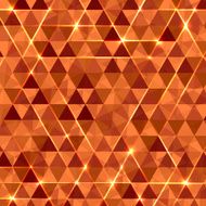 Abstract geometric vector background with glowing triangles