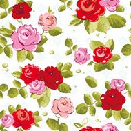 Seamless wallpaper pattern with of collection red roses