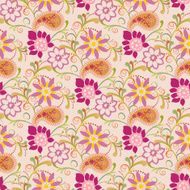Floral summer with paisley pattern