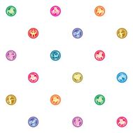 Zodiac signs sparse pattern