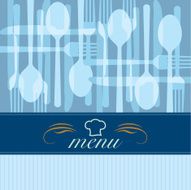 Restaurant menu cover - Illustration