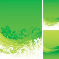 Green flow backgrounds