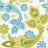 Seamless floral pattern abstract flowers paisley decoration
