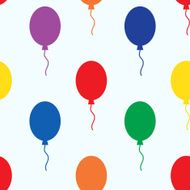 Seamless pattern with colorful balloons N3