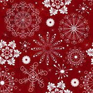 Abstract red seamless pattern (vector)