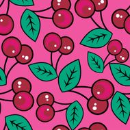 Seamless cherry pattern N2